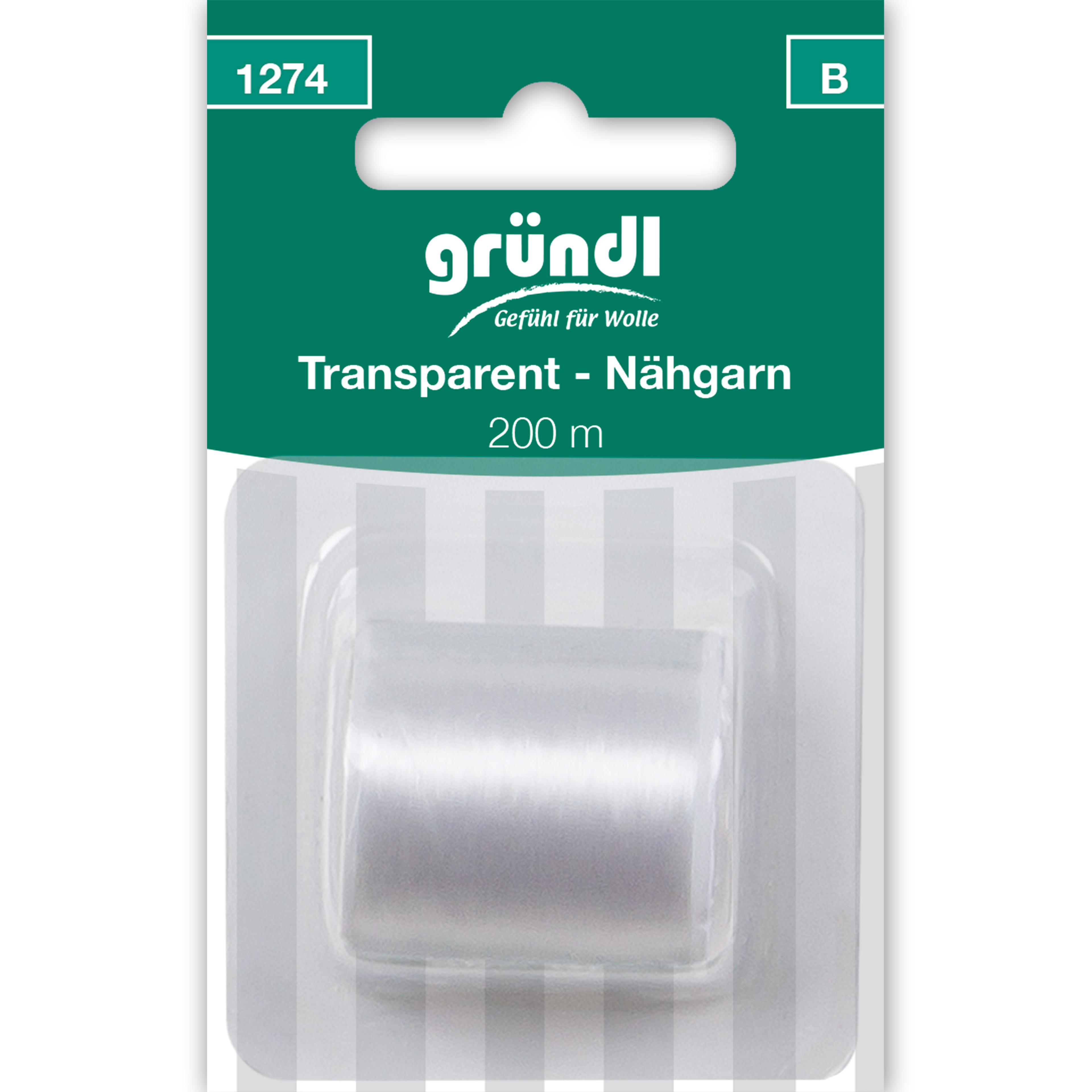 Transparent-Nähgarn, Garnstärke 40, 200 m